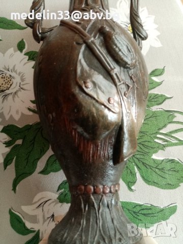 Стари 1870 г. трофейни вази ловна тематика английски, снимка 5 - Антикварни и старинни предмети - 40364198