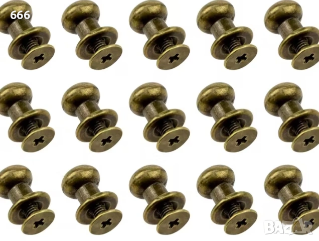 50 бр нитове с топче и винт за закопчаване 12mm