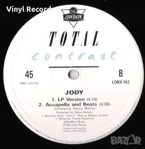 Total Contrast – Jody ,Vinyl 12", снимка 4 - Грамофонни плочи - 38952275