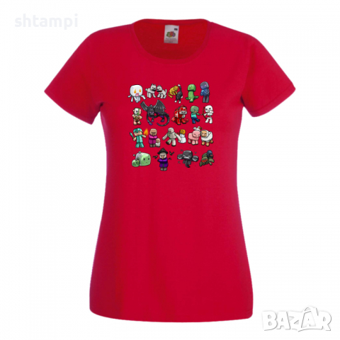 Дамска тениска Minecraft 8 майнкрафт Minecraft,Игра,Забавление,подарък,Изненада,Рожден Ден., снимка 6 - Тениски - 36520930