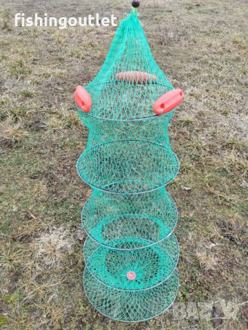 Живарник с поплавъци за риболов от лодка ,120х46см, снимка 2 - Такъми - 35722577