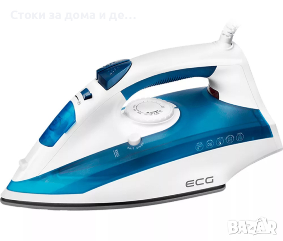 ✨Ютия ECG NZ 322 Auto-Off, 2200W, Бял/Тъмносин 