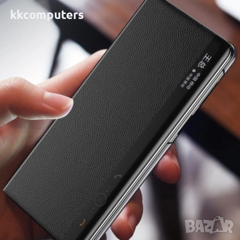 Huawei Mate X6 Electroplating Litchi Pattern / MagSafe View Window Калъф и Протектор, снимка 3 - Калъфи, кейсове - 51955312