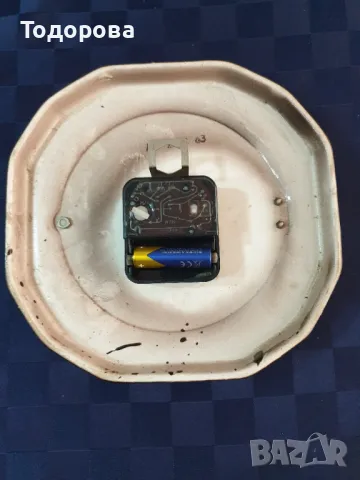 Порцеланов кухненски часовник Kienzle с изпъкнало,защитно стъкло, снимка 3 - Антикварни и старинни предмети - 49150933