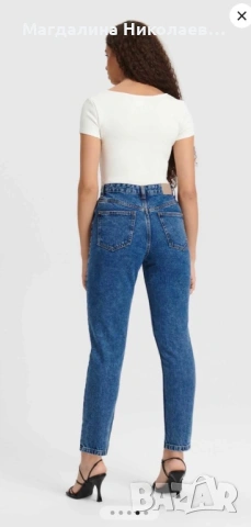 Дънки mom fit high waist , снимка 6 - Дънки - 53219933