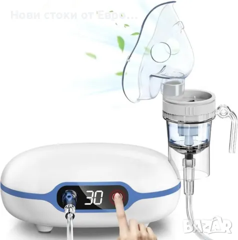 Компресорен небулизатор Wholede с LCD дисплей