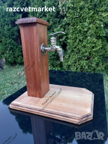 Уникален дървен диспенсер за алкохол