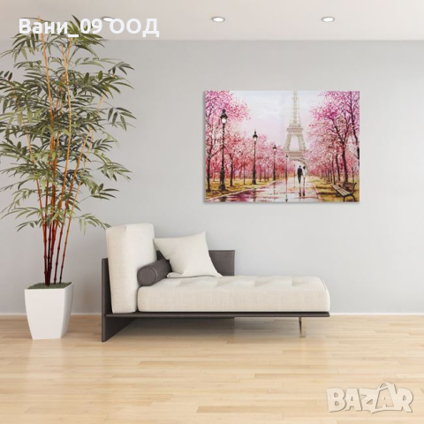 Деко пано "Влюбени в Париж", снимка 2 - Картини - 44766089