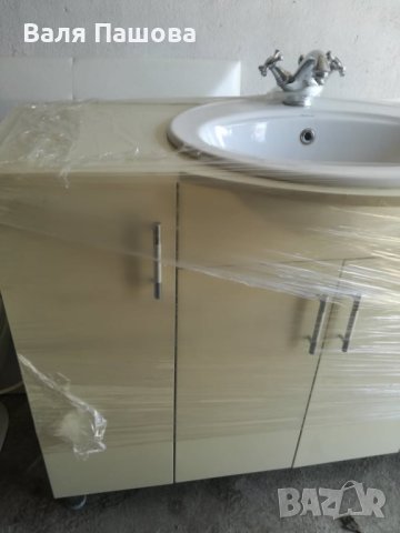 Шкаф за баня с вградена мивка и със смесител, снимка 4 - Шкафове - 42599845