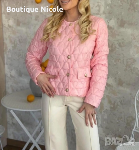 Уникално дамско яке в розово  