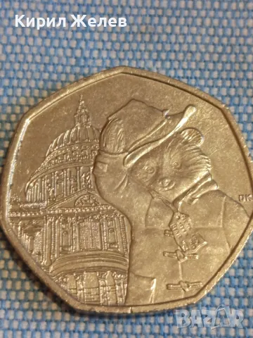  Монета 50 пенса 2019г. Англия 50г. мечето Падингтън катедралата Сейнт Пол 49553, снимка 3 - Нумизматика и бонистика - 48390976