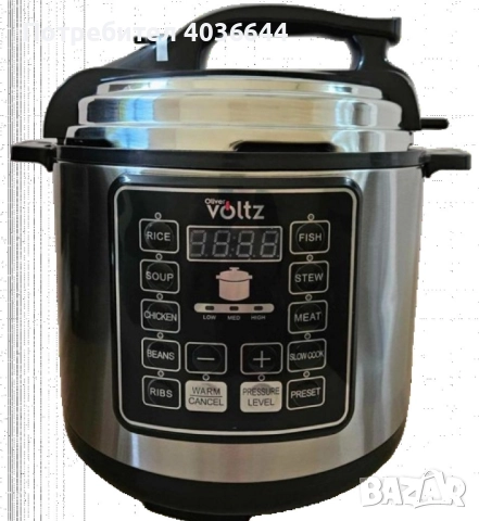 Мултикукър под налягане Voltz, 1000W/6л./70kpa - 9 програми, снимка 3 - Мултикукъри - 52380349