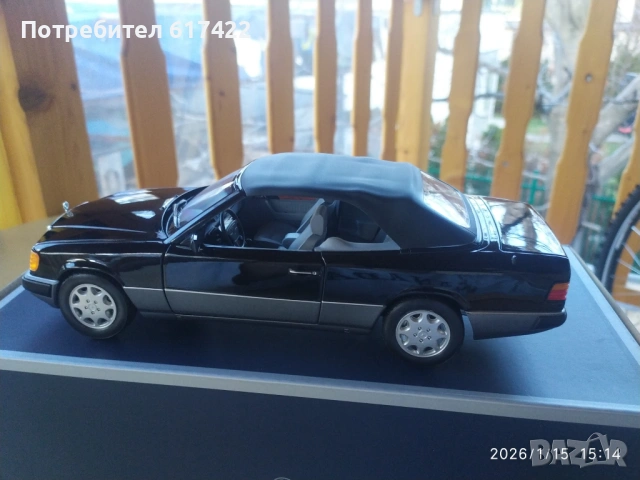 1:18 Метален модел на Mercedes  Benz  300 CE-24 Cabriolet W124 Norev, снимка 11 - Колекции - 53113690