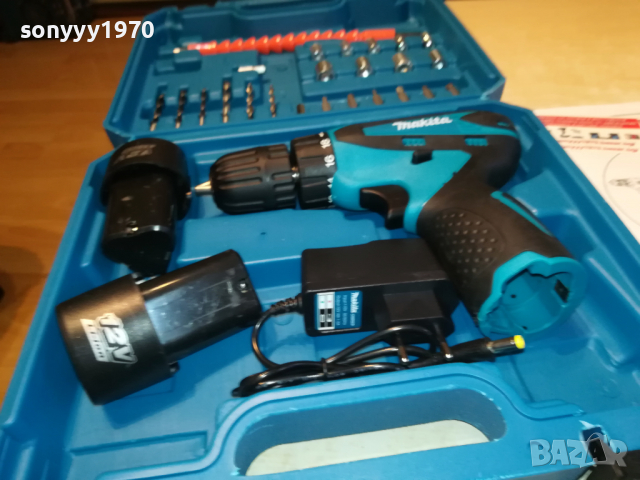 makita li-ion 12v+charger+battery pack x2 3103221803, снимка 9 - Винтоверти - 36298580