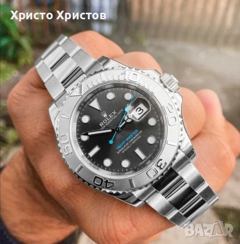 Мъжки луксозен часовник Rolex Yacht-Master Platinum 126622 сребро, снимка 3 - Мъжки - 41632881