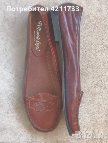 луксозни КОЖЕНИ мокасини номер 37 НОВО, снимка 2 - Дамски елегантни обувки - 53822917
