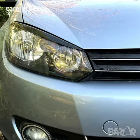 Вежди за фарове за VW Golf 6 (2008–2013) - черен гланц