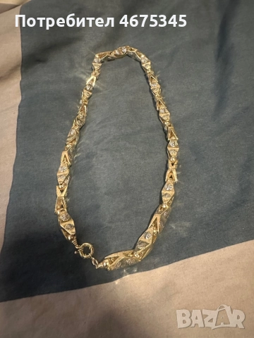 Позлатен ланец 165гр, снимка 2 - Колиета, медальони, синджири - 52749065