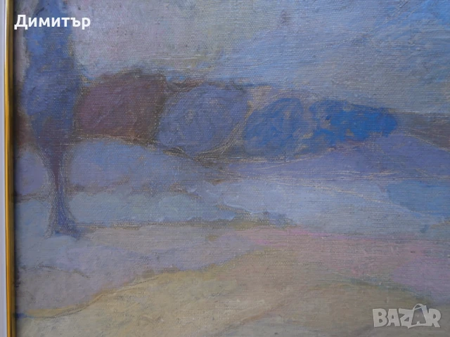 Пейзаж Олага Вълнарова м.б. платно, снимка 3 - Картини - 50985850
