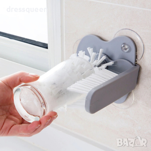 3343 Четка за миене на чаши с вакуумни вендузи, снимка 5 - Други стоки за дома - 44572473