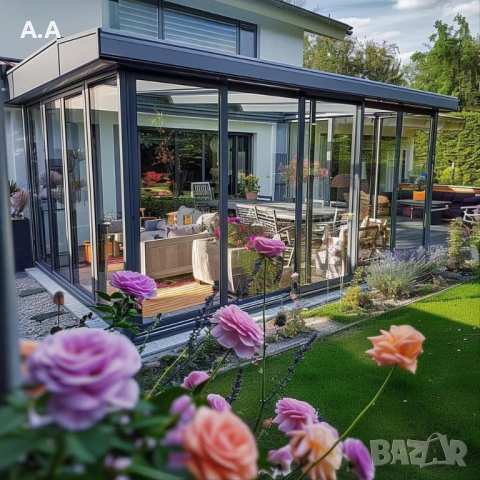 Зимни и летни градини със стъклен покрив! Немски стандарт!, снимка 6 - Градинска техника - 44561351