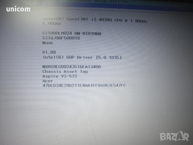 Дъна платка Z5WAH LA-B161P Rev: 1.0 Acer Aspire V3-572 Core i3 4030U 1.90GHz 100% работеща, снимка 4 - Части за лаптопи - 41763994
