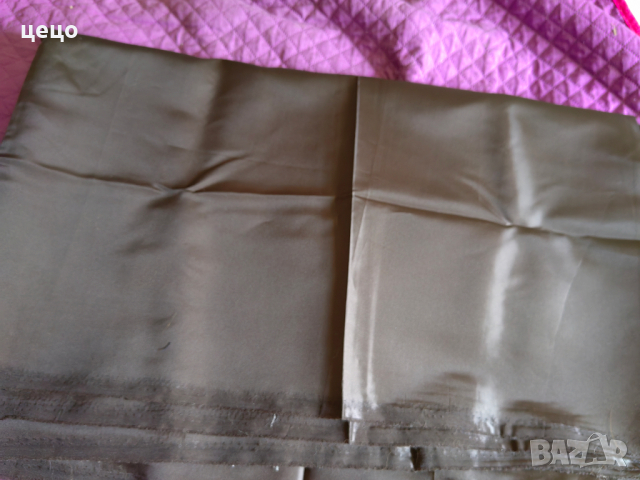 Продавам тъмнокафяв плат полиестер