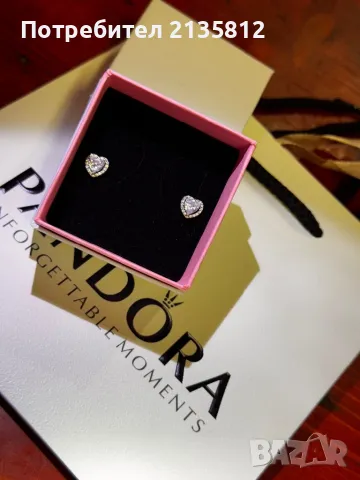 Обеци Пандора Pandora , снимка 2 - Обеци - 49882633