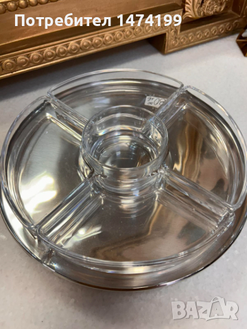 съд за антипасти MEPRA-Италия, кристал и неръждаема стомана