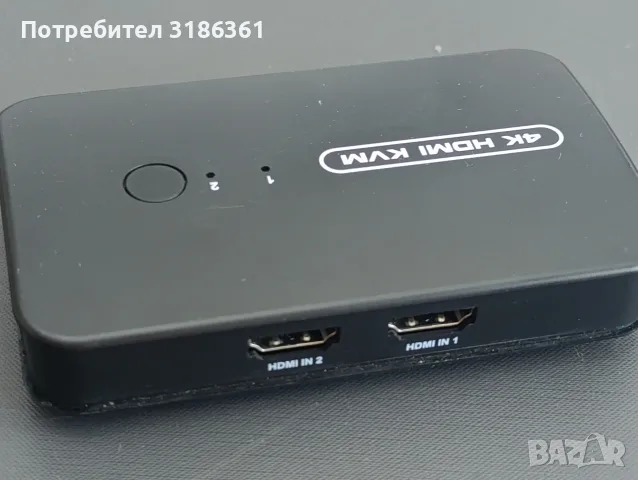 4K HDMI KVM два лаптопа с монитор.виж снимките с обяснението , снимка 2 - Кабели и адаптери - 56069590