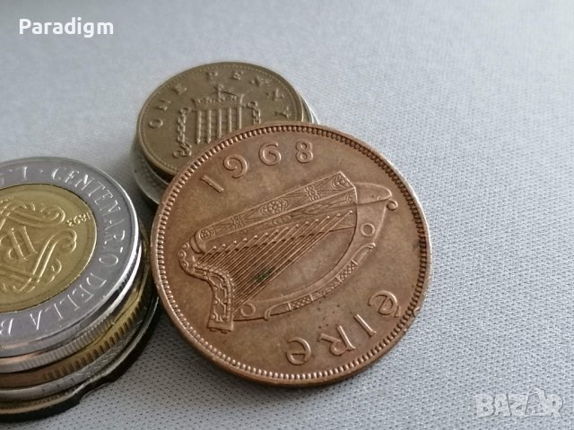 Монета - ЕЙРЕ - 1 пени | 1968г., снимка 2 - Нумизматика и бонистика - 39888561