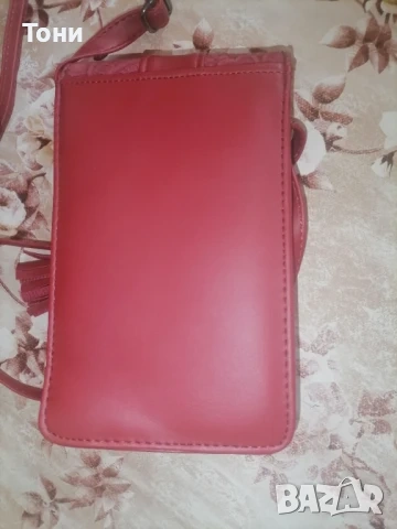 Нова Кожена Дамска Малка Чанта , снимка 7 - Чанти - 53729143