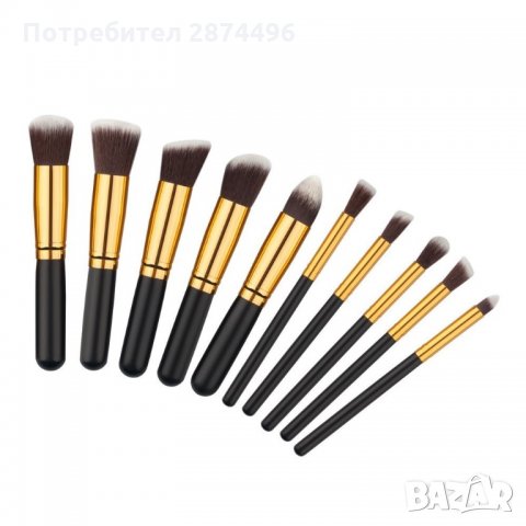 1573 Комплект четки за грим с мек косъм - 10 бр., снимка 6 - Други - 35794297