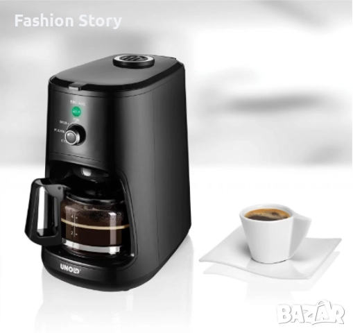 Компактна електрическа машина за приготвяне на кафе с устройство за смилане, снимка 4 - Кафемашини - 52216911
