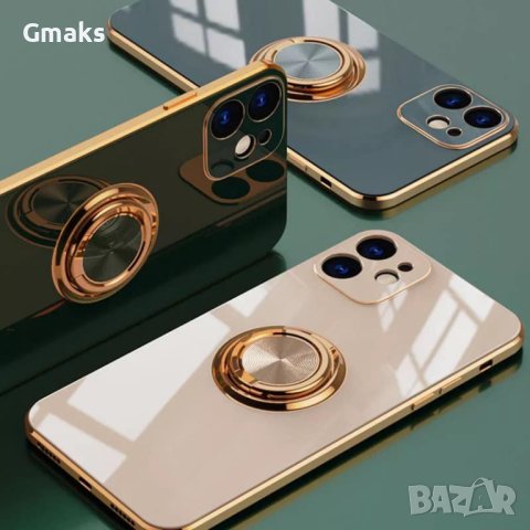 Луксозен кейс с ринг холдър за Samsung S21 Ultra, снимка 3 - Калъфи, кейсове - 42079404