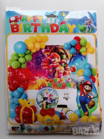 Комплект украса балони / банер за рожден ден Мики Маус, снимка 3 - Други - 49728244