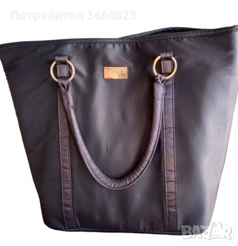 BOSS черна чанта от плат , снимка 2 - Чанти - 41343031