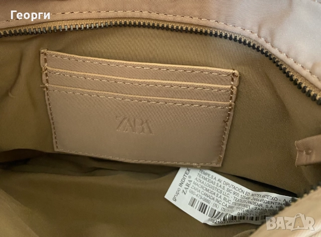 Малка светло-кафява чантичка ZARA, снимка 5 - Чанти - 52422848