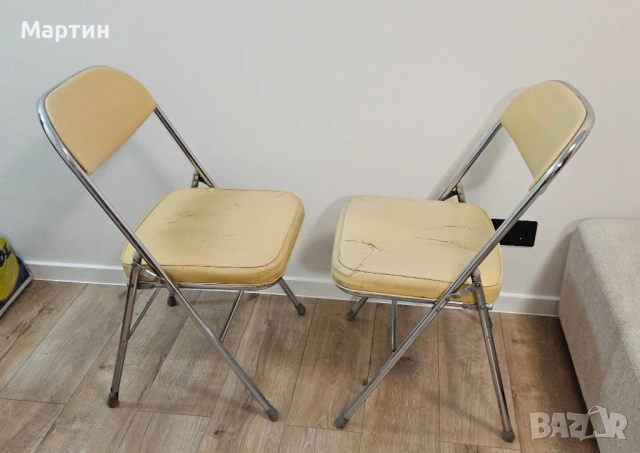 Два сгъваеми стола, снимка 2 - Столове - 53778388