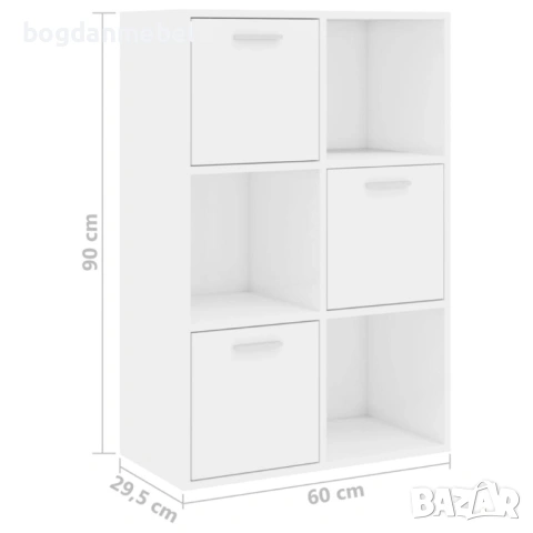 Sonata Шкаф за съхранение, бял гланц, снимка 4 - Секции и витрини - 53172370