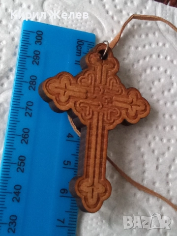 Дървен кръст 31420, снимка 5 - Антикварни и старинни предмети - 52581783