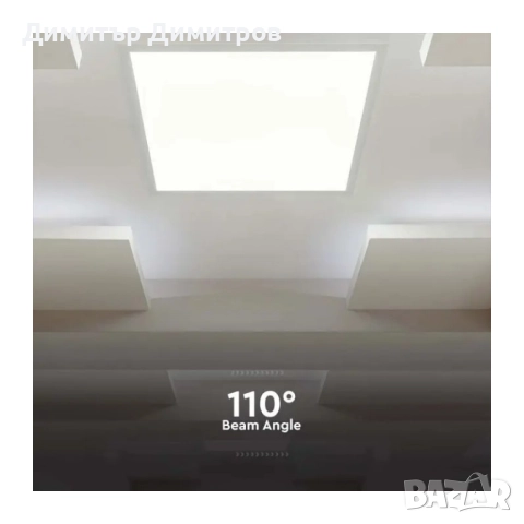 LED ПАНЕЛ V-TAC 40W 6500K 4800lm 600x600 мм СМ (Philips драйвер), снимка 3 - Лед осветление - 43499015