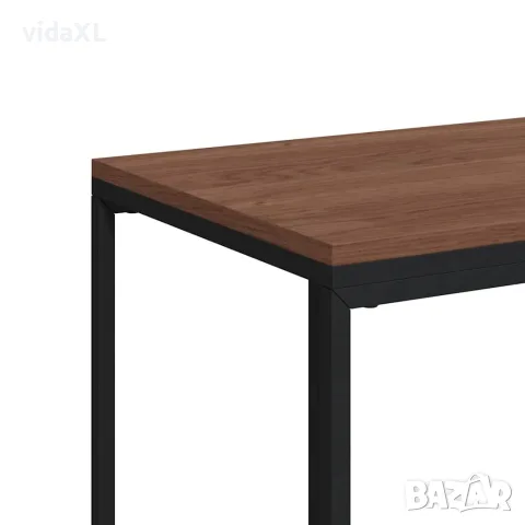 vidaXL Помощна маса с колелца черна 40x30x63,5 см инженерно дърво, снимка 7 - Маси - 56147180