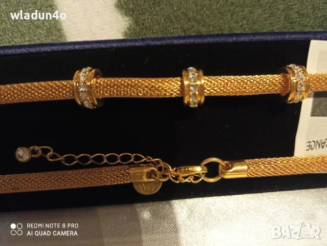 Колие със Сваровски кристали -10e, снимка 3 - Колиета, медальони, синджири - 49940258