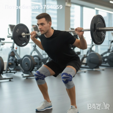 Универсална еластична наколенка Vbosi 7780B – стабилност, комфорт и защита при натоварване, снимка 2 - Спортна екипировка - 52400881