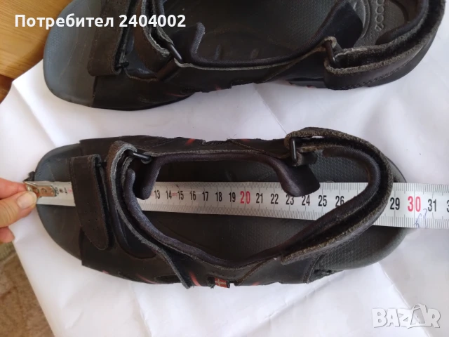 Сандали Ecco №43-Receptor technology,стелка 29,5см, снимка 9 - Мъжки сандали - 51391590