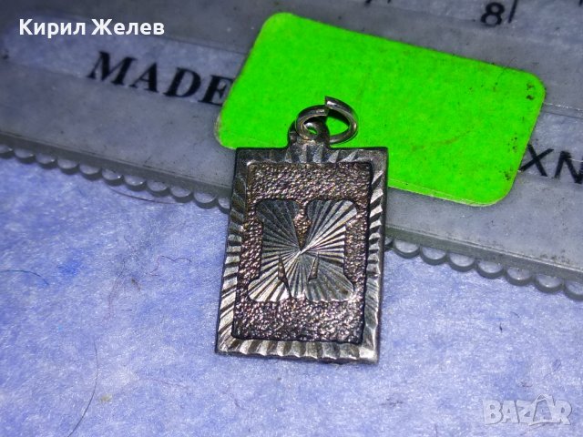 ОРНАМЕНТИРАН СРЕБЪРЕН ВИНТИДЖ МЕДАЛЬОН СРЕБРО 900 БУКВИЧКА - А 38021, снимка 3 - Колиета, медальони, синджири - 40920995