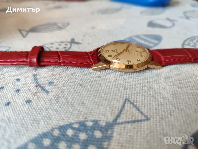 Златен мъжки часовник Cyma cymaflex, снимка 4 - Мъжки - 55791640