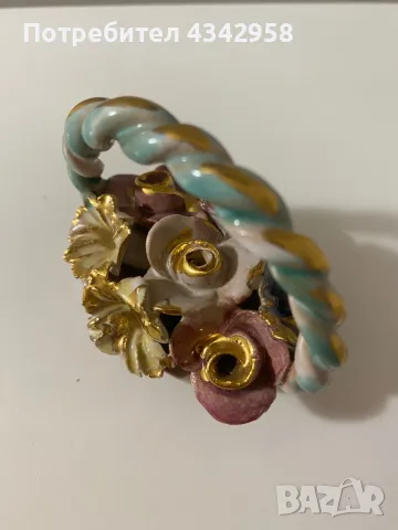 Ретро кошница с цветя. Германия