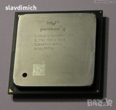 Процесор за компютър Intel Pentium 4 Socket 478 1.70 GHz 256/400